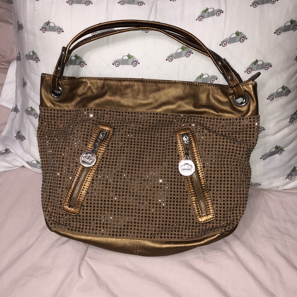 Gold Rhinestone Bag
